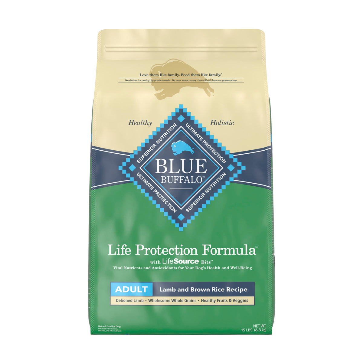 Blue Buffalo Lamb and Rice Adult 15LB