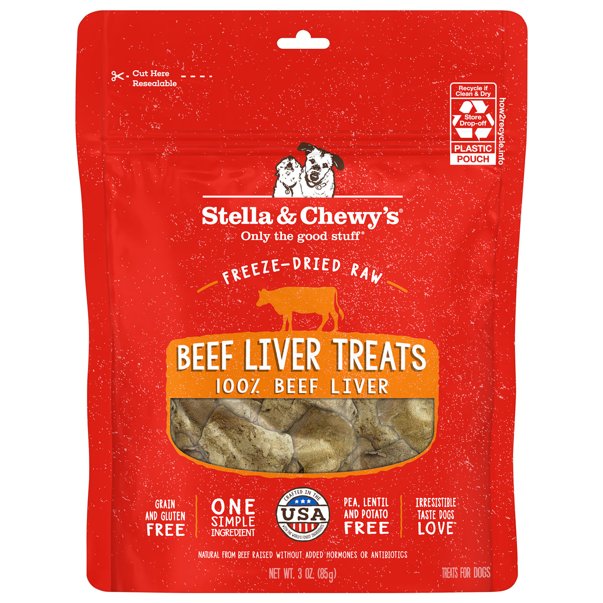 Single Ingredient Treats Beef Liver - 3 oz