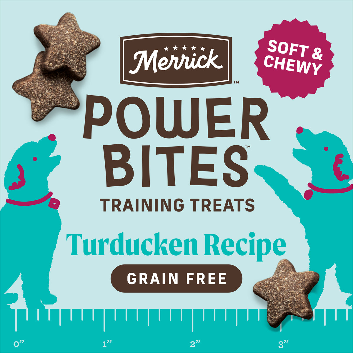 Merrick Power Bites Turducken Recipe 6oz unpacked