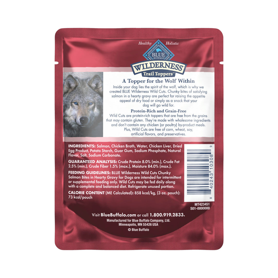 Blue Buffalo Wilderness Wild Cuts Trail Toppers Salmon