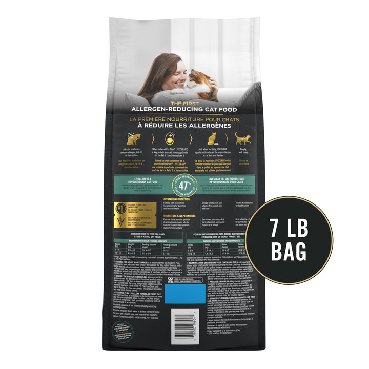 Pro Plan Live Clear Allergen Reducing Chicken Rice Cat 7 lb back