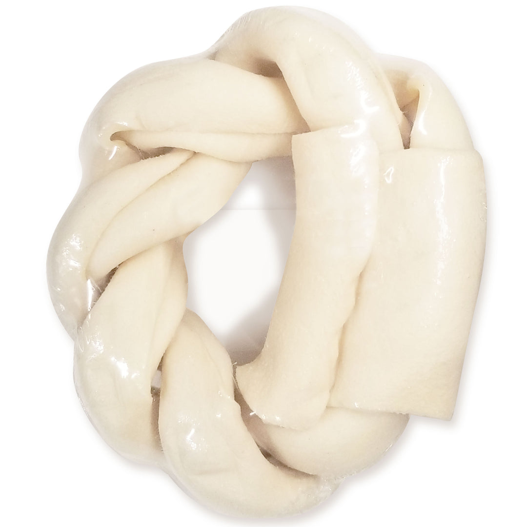 Cadet Premium Grade Braided Beef Hide Donut for Dogs 5 Inch (1 Count)