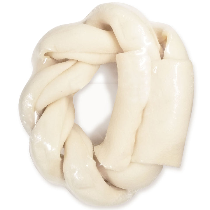 Cadet Premium Grade Braided Beef Hide Donut for Dogs 5 Inch (1 Count)