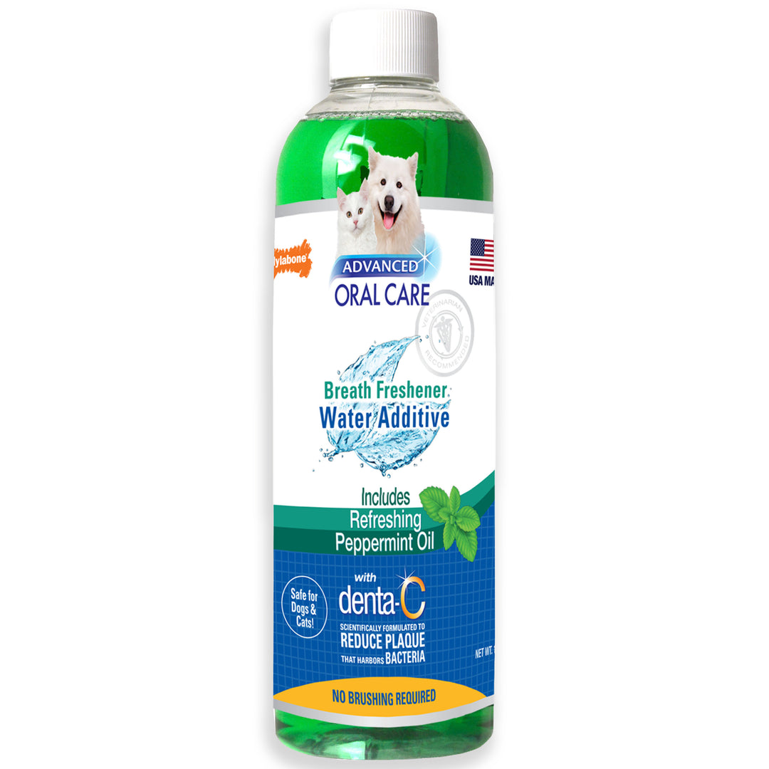 Nylabone Advanced Oral Care Water Additive for Dogs Peppermint 16 Ounce (1 Count)