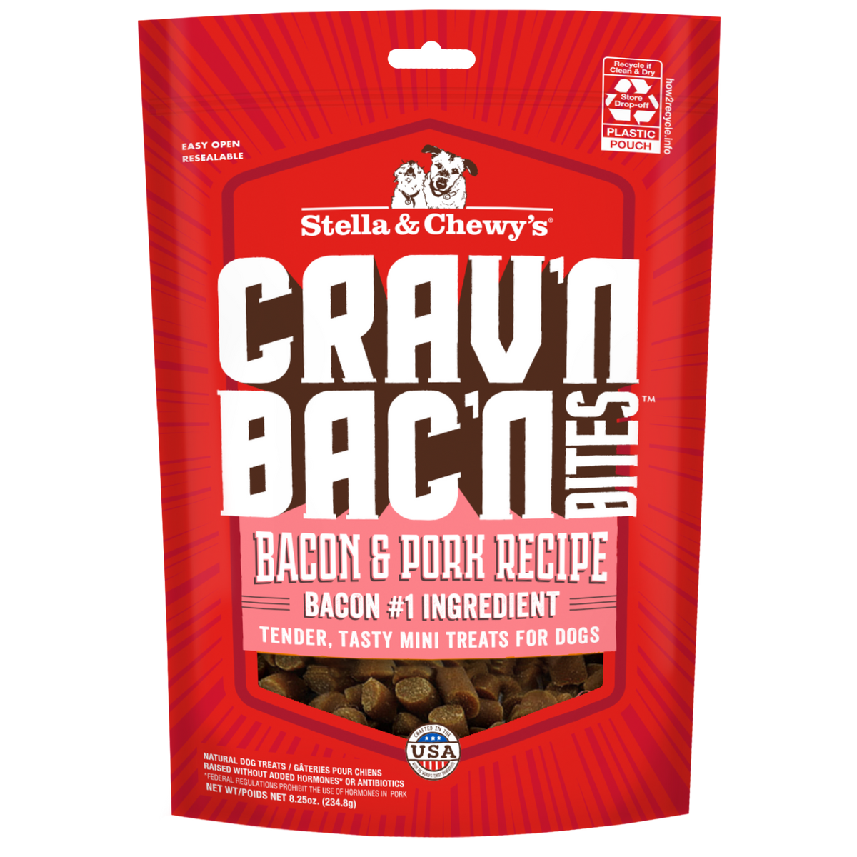 Crav'n Bac'n Bites Bacon & Pork - 8.25 oz