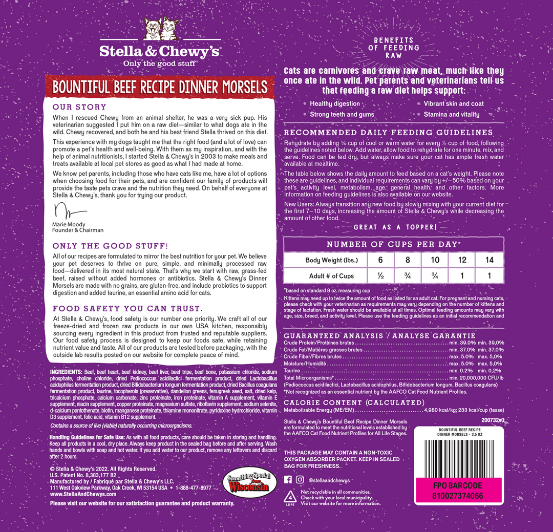 Freeze-Dried Bountiful Beef Morsels - 3.5 oz