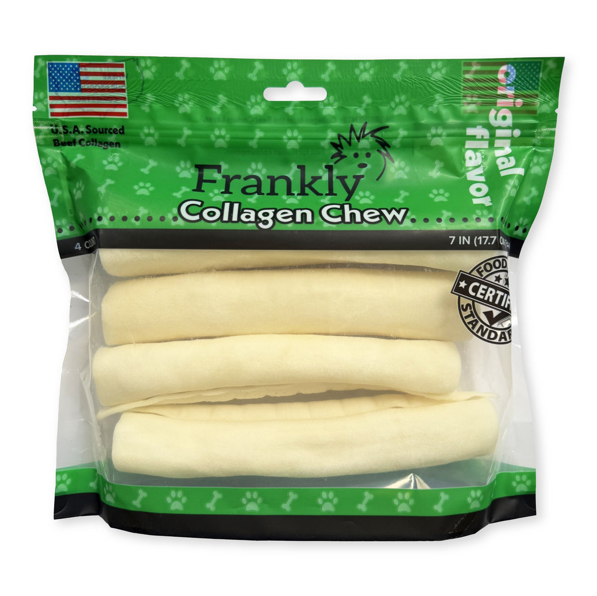 Frankly Pet Retriever Roll Natural 4 pack 7-8 inches