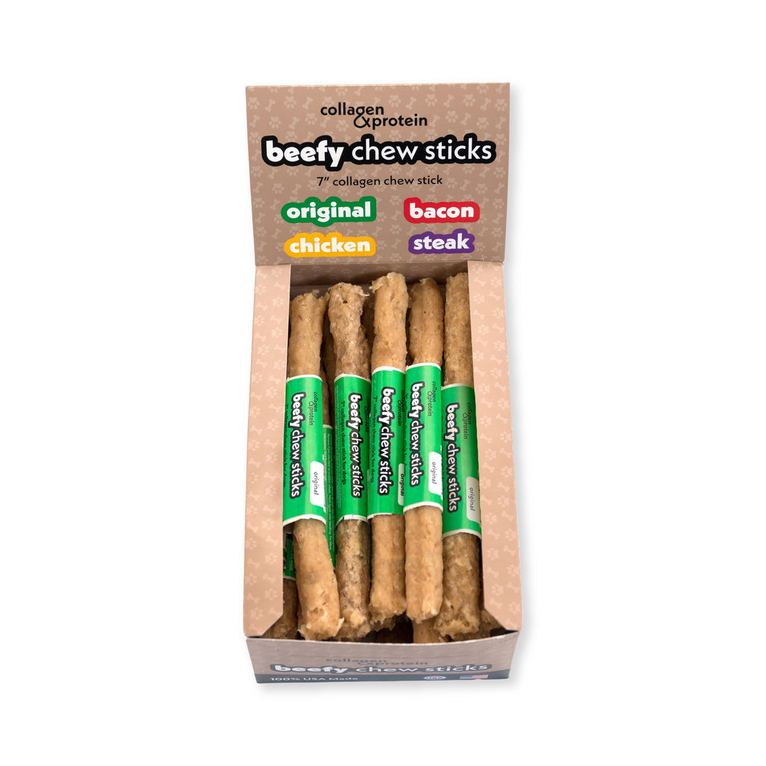 Frankly Beefy Chew Stick Original 7in display box