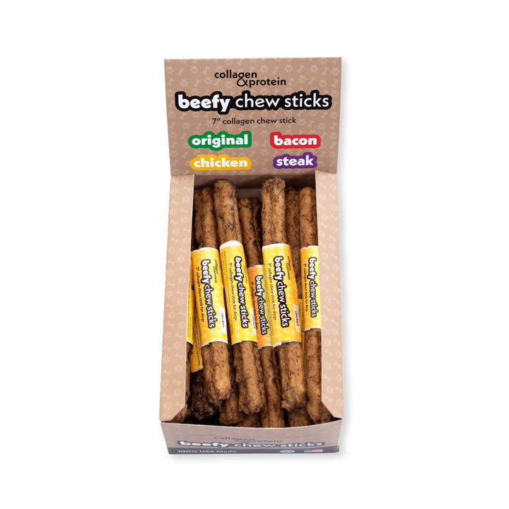 Frankly Beefy Sticks Chicken 7 inches display box
