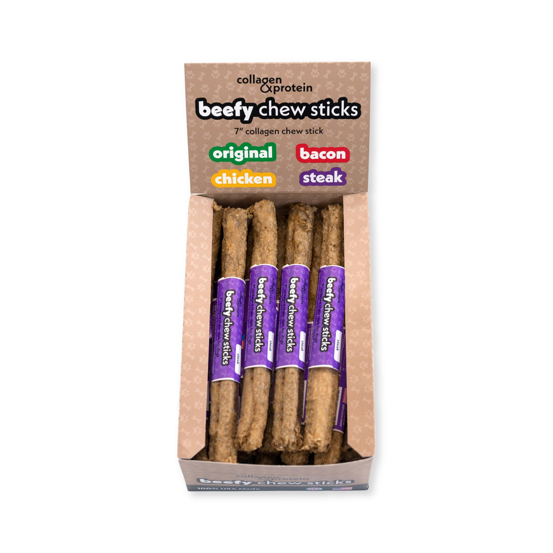 Frankly Beefy Chew Stick STEAK 7in display box