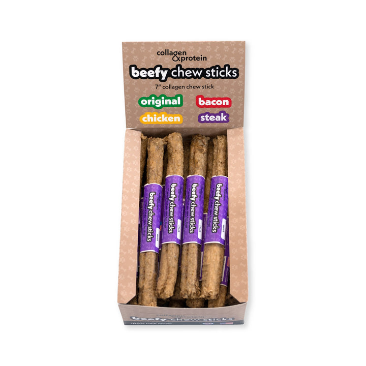 Frankly Beefy Chew Stick STEAK 7in display box