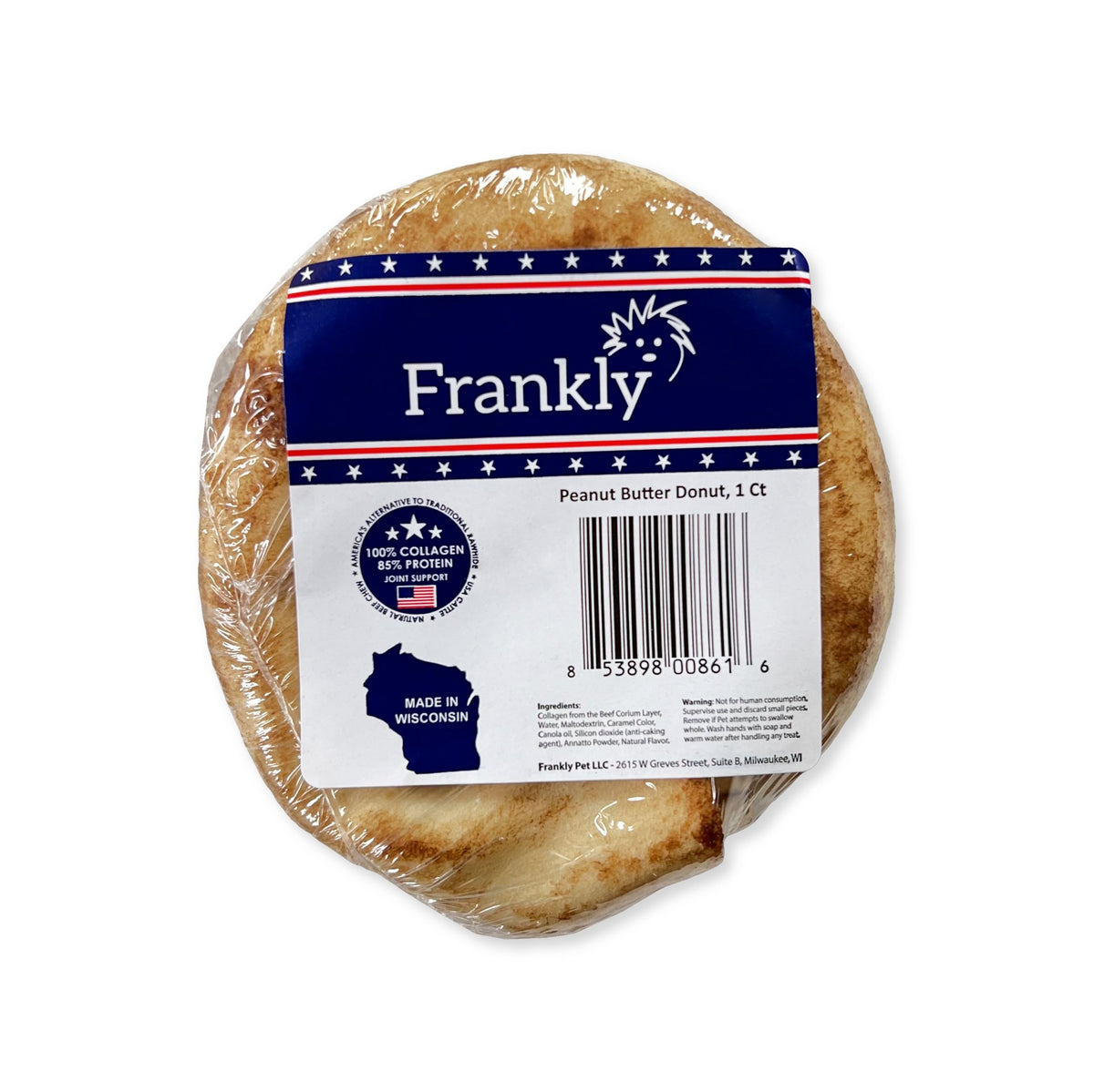 Frankly Donut Peanut Butter 1ct