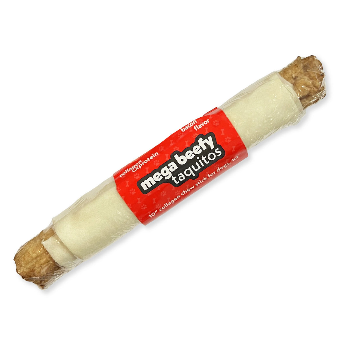 Frankly Mega Beefy Taquito 10in Bacon 1ct