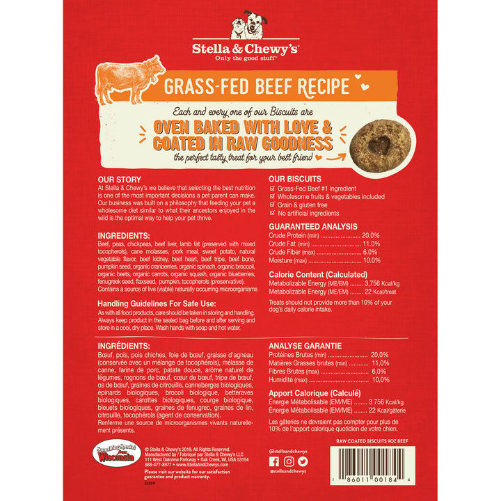 Raw Coated Biscuits Beef - 9 oz