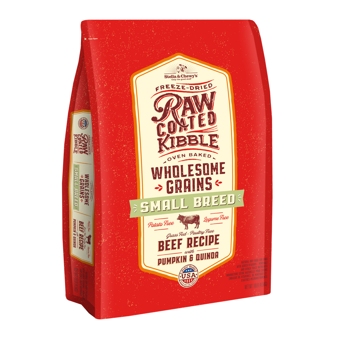 Kibble Raw Coated Wholesome Grain Beef Small Breed - 10 lb