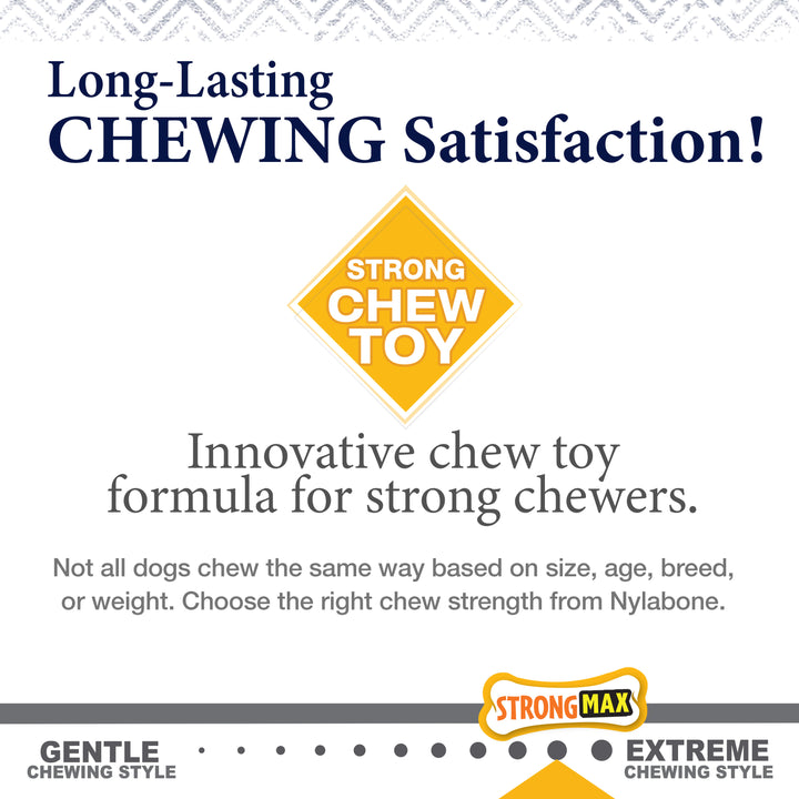 Nylabone Strong Chew Gourmet Style Knuckle Bone Dog Chew Toy Souper Filet Mignon X-Large (1 Count)