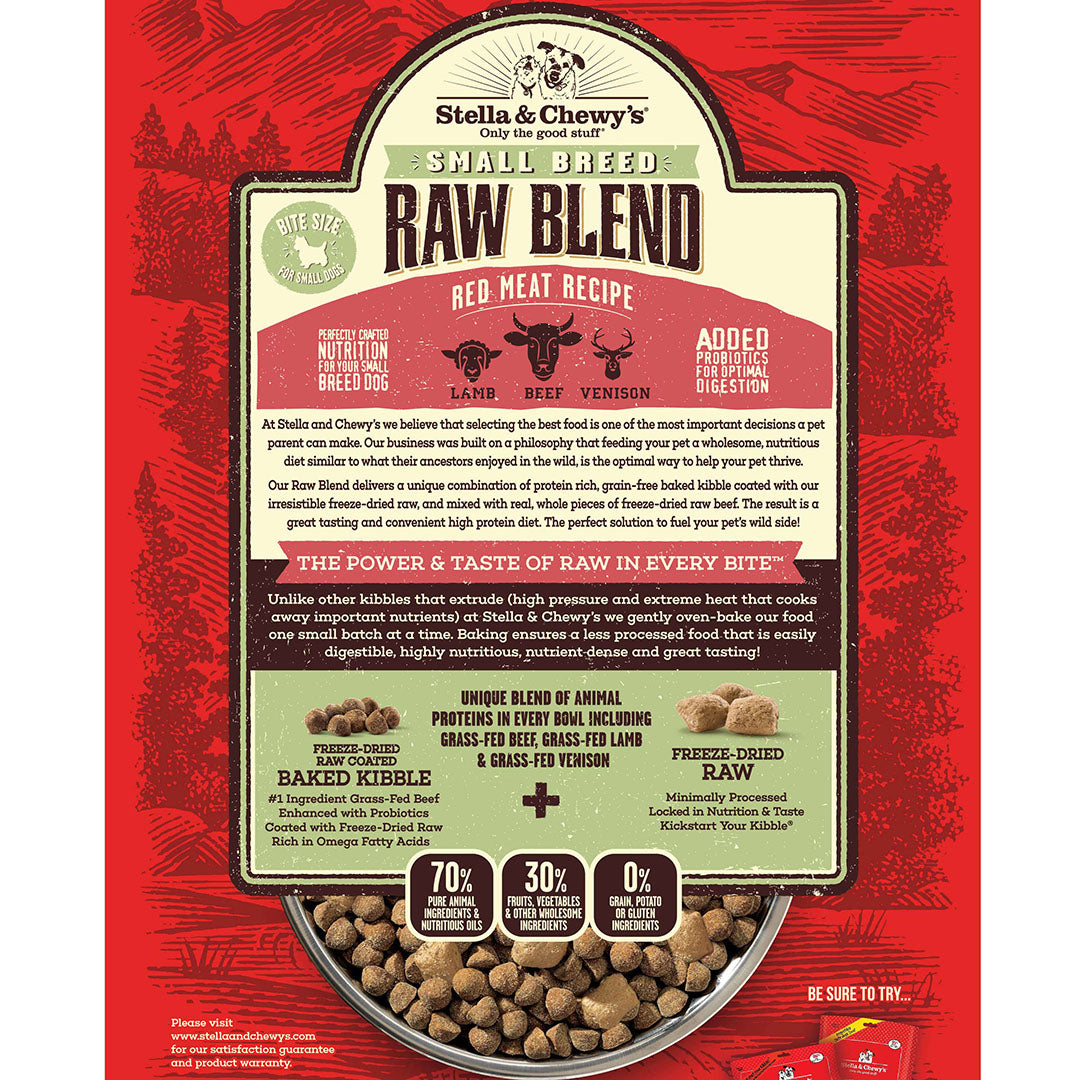 Kibble Raw Blend Red Meat Small Breed - 10 lb