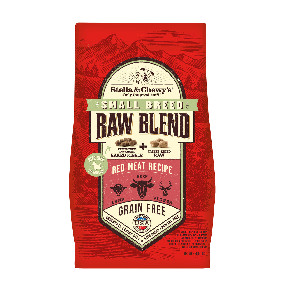 Kibble Raw Blend Red Meat Small Breed - 3.5 lb