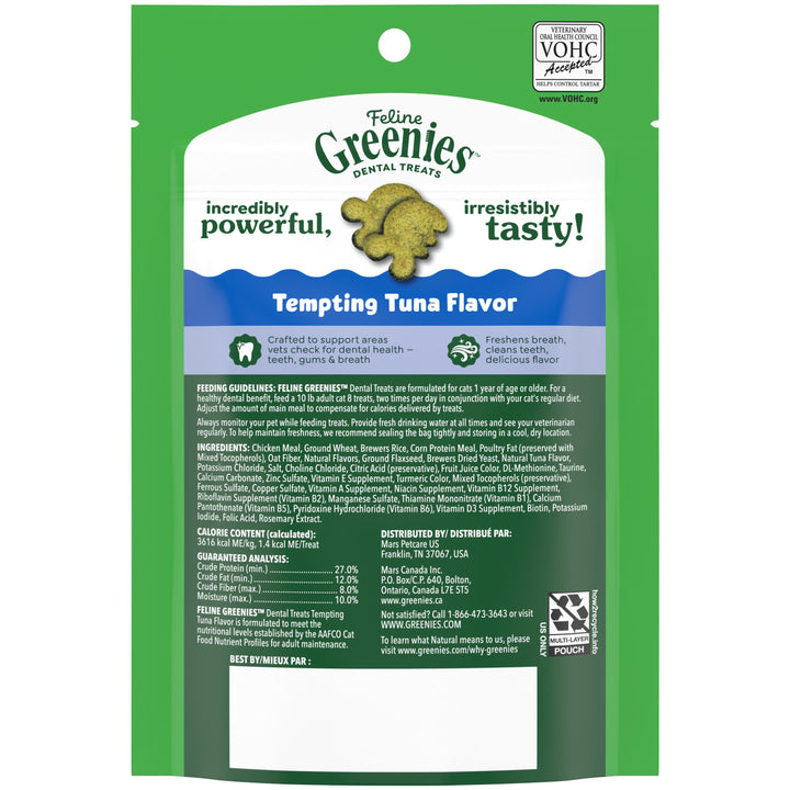 Greenies Feline Tuna Dental Treat 2.1 oz