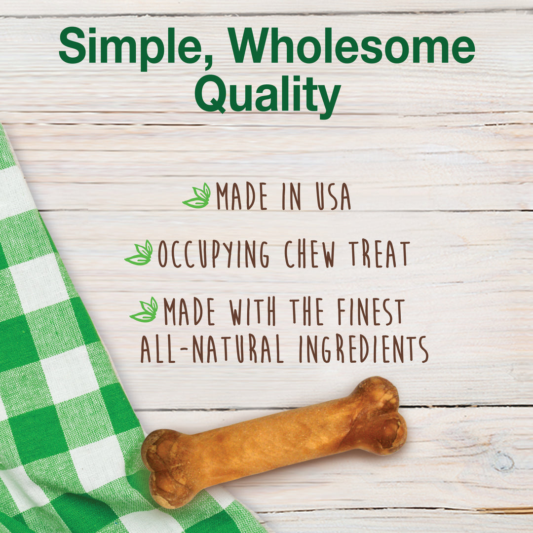 Nylabone Healthy Edibles All-Natural Long Lasting Puppy Chew Treats Turkey &amp; Sweet Potato X-Small (16 Count)