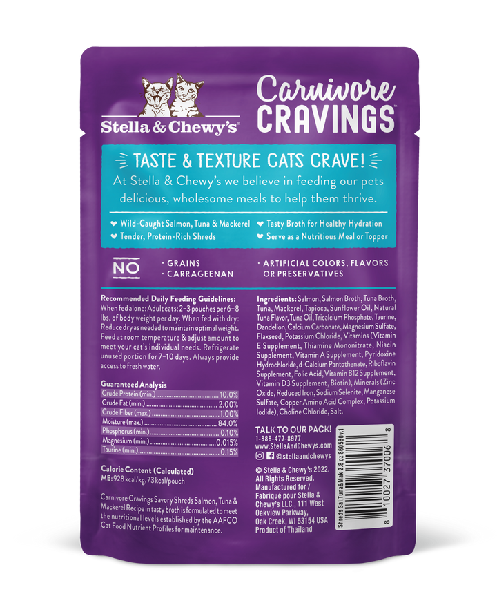 Carnivore Cravings Salmon, Tuna &amp; Mackerel - 2.8 oz