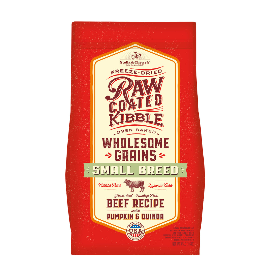 Kibble Raw Coated Wholesome Grain Beef Small Breed - 3.5 lb