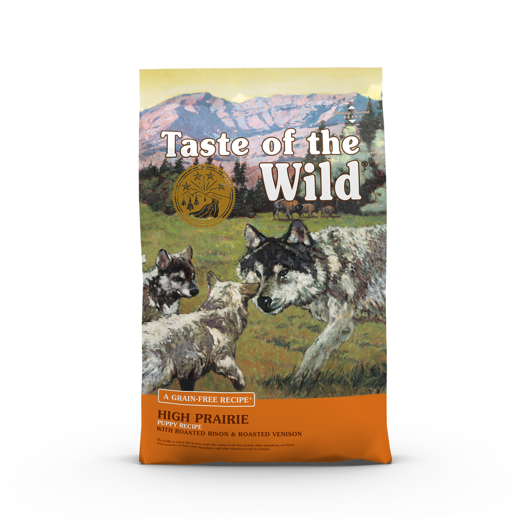 Taste of the Wild High Prairie with Bison &amp; Venison Grain Free Dry Puppy Food 5 lbs