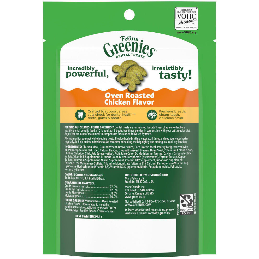 Greenies Feline Chicken Treat 21Z