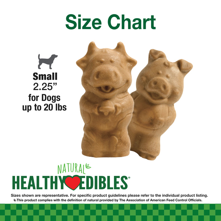 Nylabone Healthy Edibles All-Natural Long Lasting Puppy Chew Treats Lamb &amp; Apple Small (4 Count)