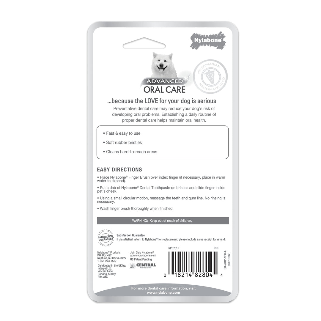Nylabone Advanced Oral Care Finger Brush Original (2 Count)