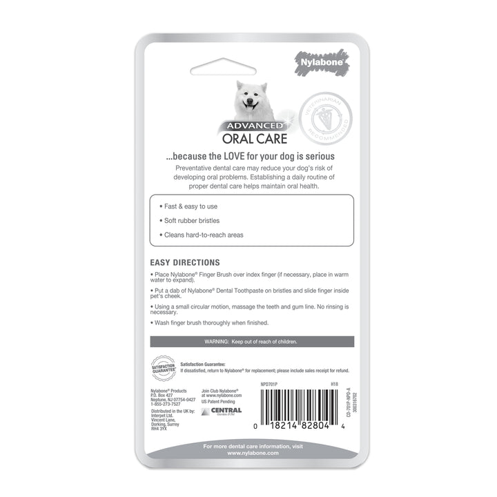 Nylabone Advanced Oral Care Finger Brush Original (2 Count)