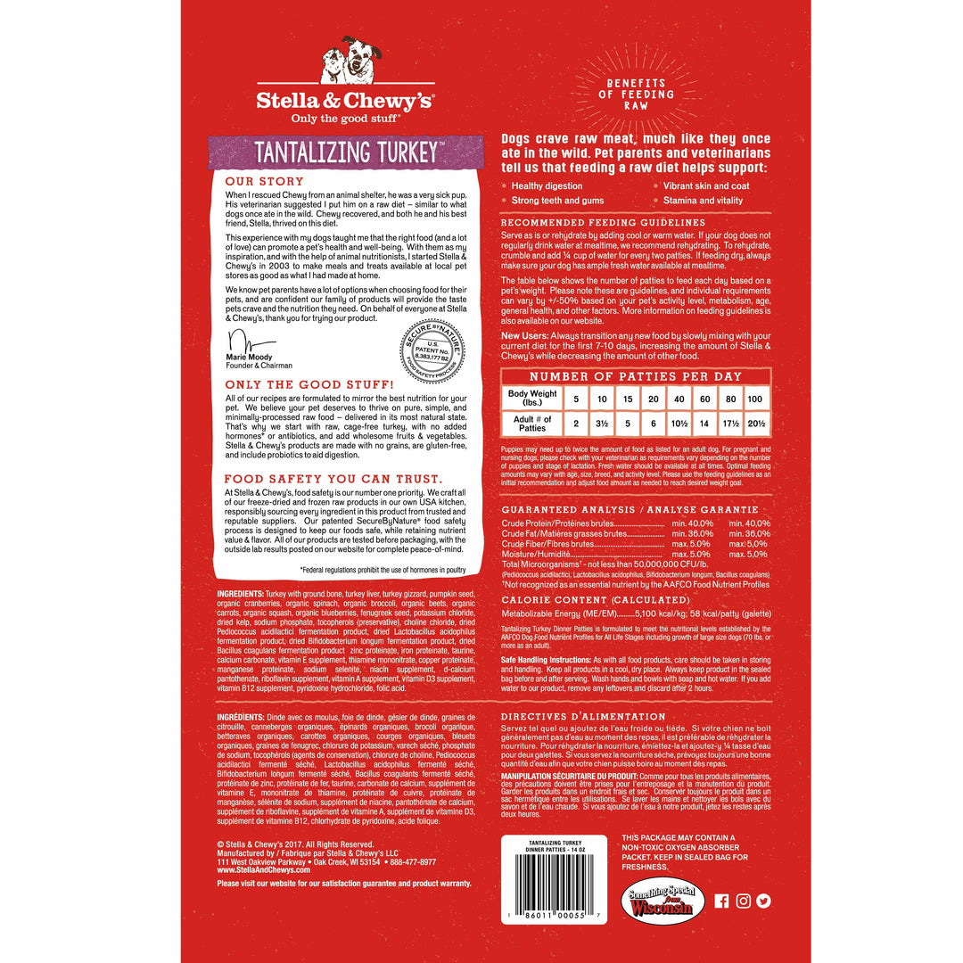 Freeze-Dried Tantalizing Turkey Patties - 5.5 oz