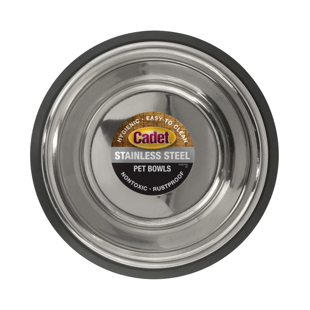 Cadet Stainless Steel No Spill Dog Bowls 24 Ounce