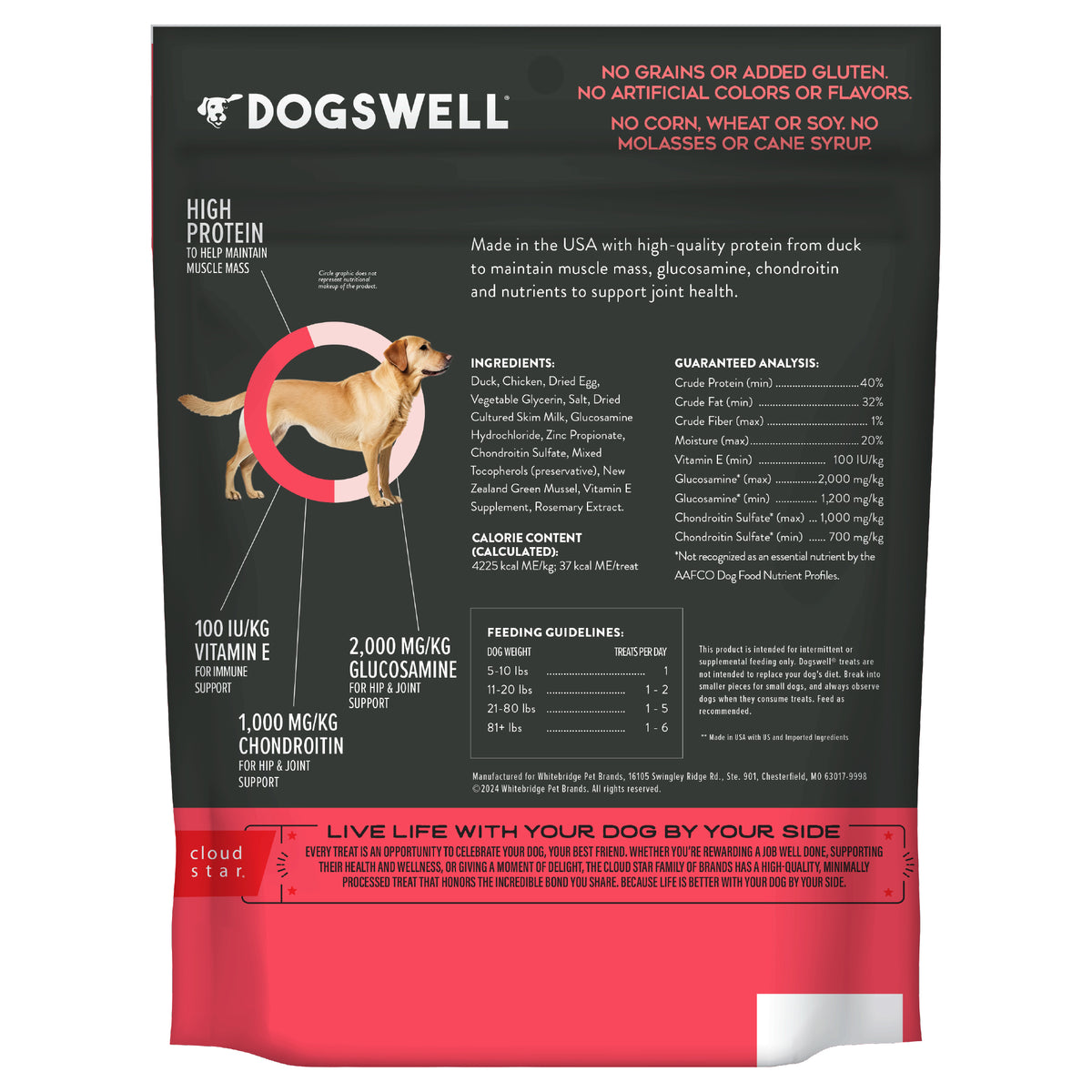 Dogswell Hip Joint Grain Free Duck Soft Strips 10 oz