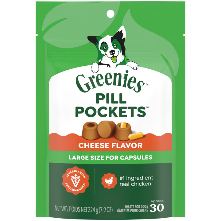Greenies Pill Pockets Treats Cheese Dog 7 oz