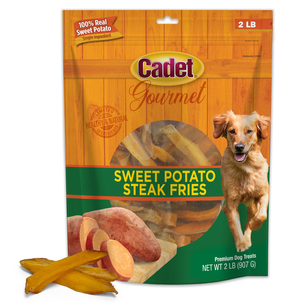 Cadet Gourmet Dog Sweet Potato Fries 2 Pound