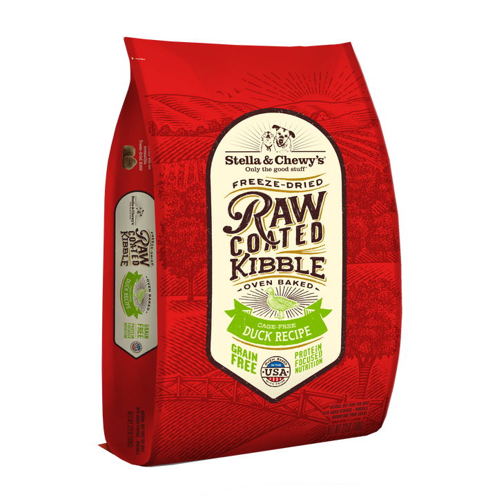 Kibble Raw Coated Duck - 22 lb