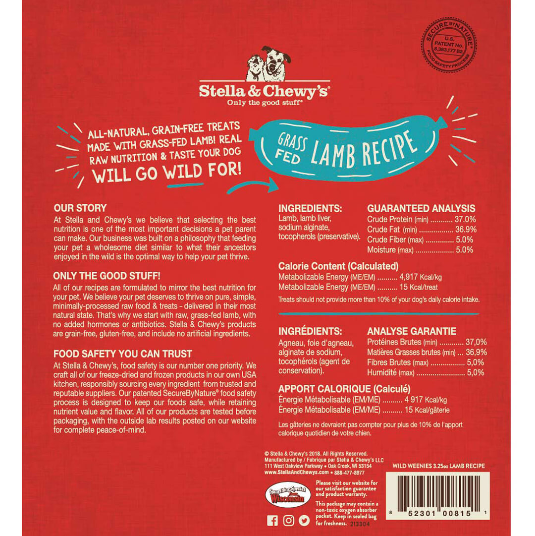 Wild Weenies Lamb - 3.25 oz