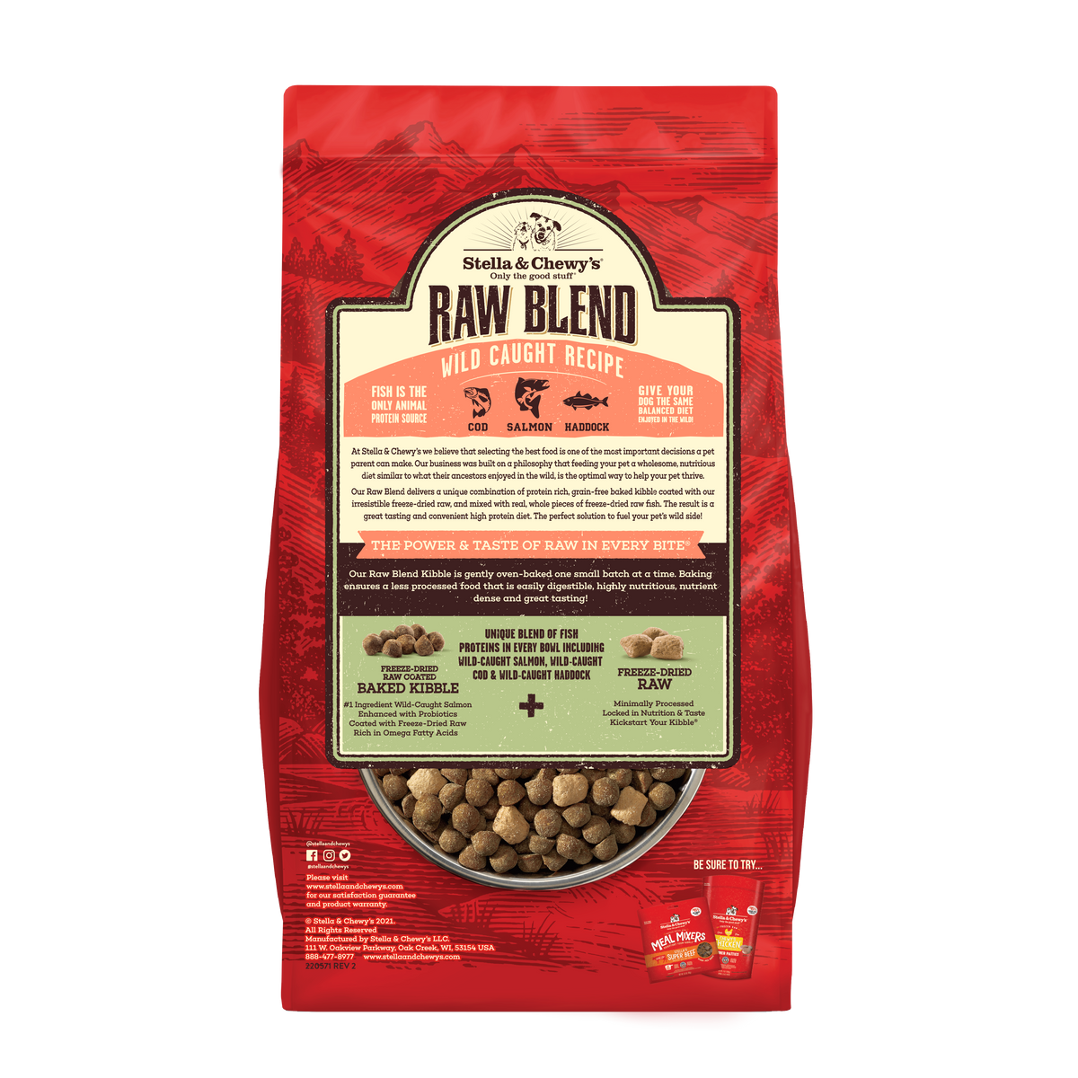 Kibble Raw Blend Wild Caught - 3.5 lb