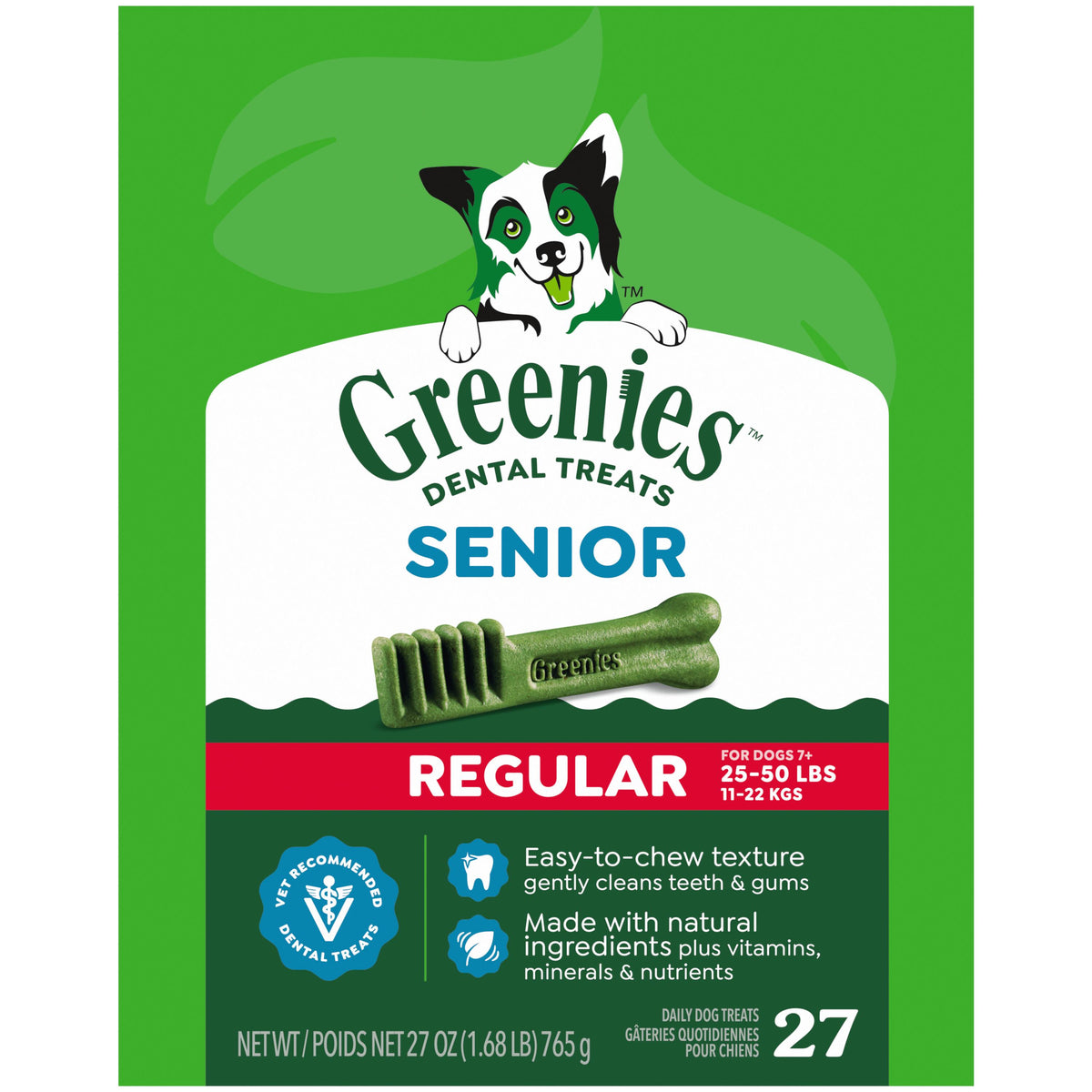 Greenies Regular Aging Care Dental Treats 27oz