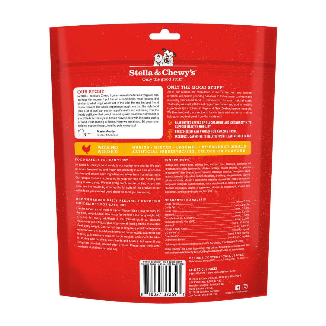 Freeze-Dried Solutions Hip &amp; Joint Chicken - 4.25 oz