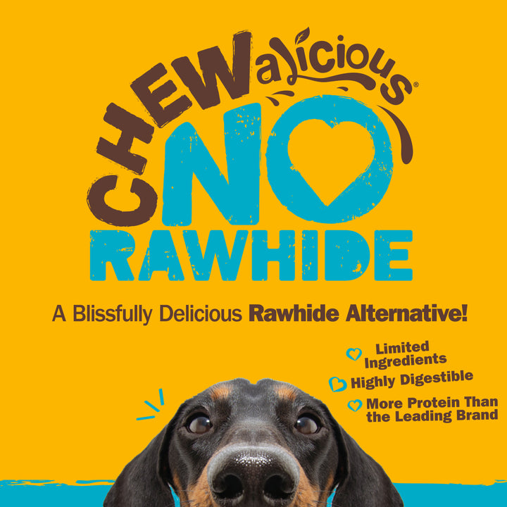 Cadet Chewalicious Rawhide-Free Natural Classic Chewy Twists Peanut Butter (15 Count)