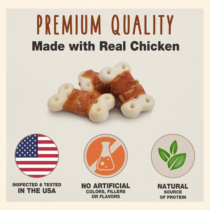 Cadet Gourmet Chicken Wrapped Biscuit Dog Treats 14 Ounce