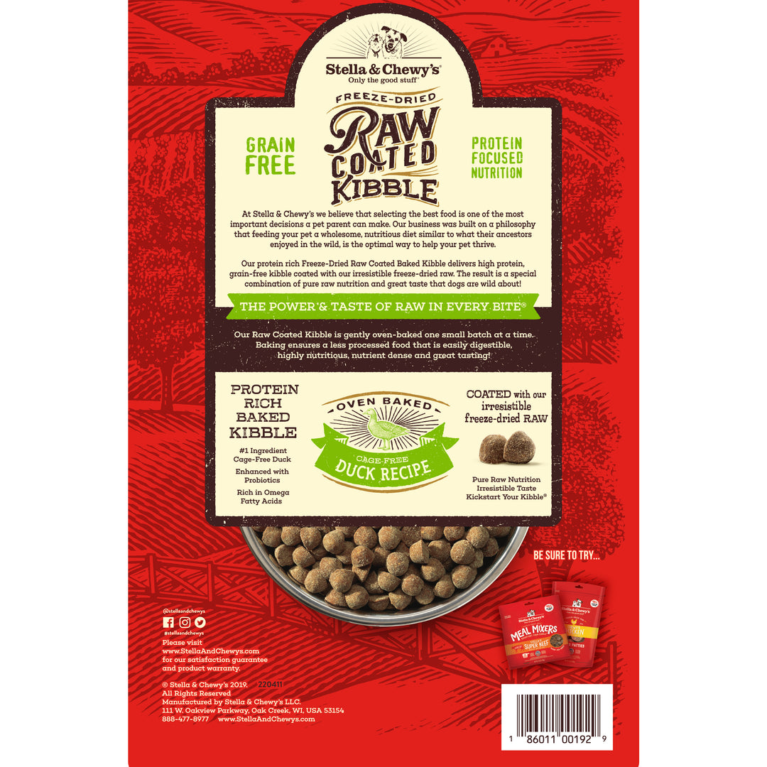 Kibble Raw Coated Duck - 3.5 lb