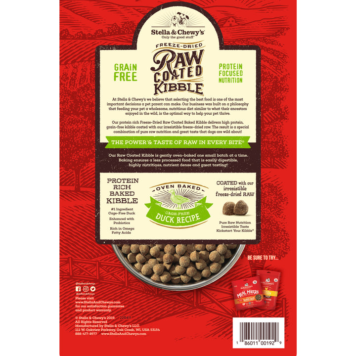 Kibble Raw Coated Duck - 3.5 lb