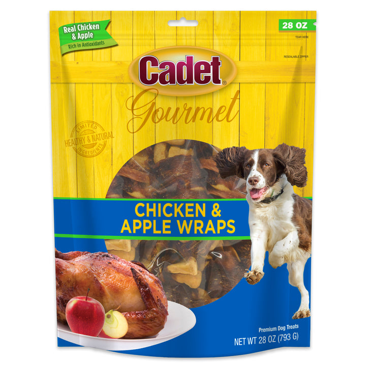 Cadet Gourmet Chicken &amp; Apple Wrapped Dog Treats 28 Ounce