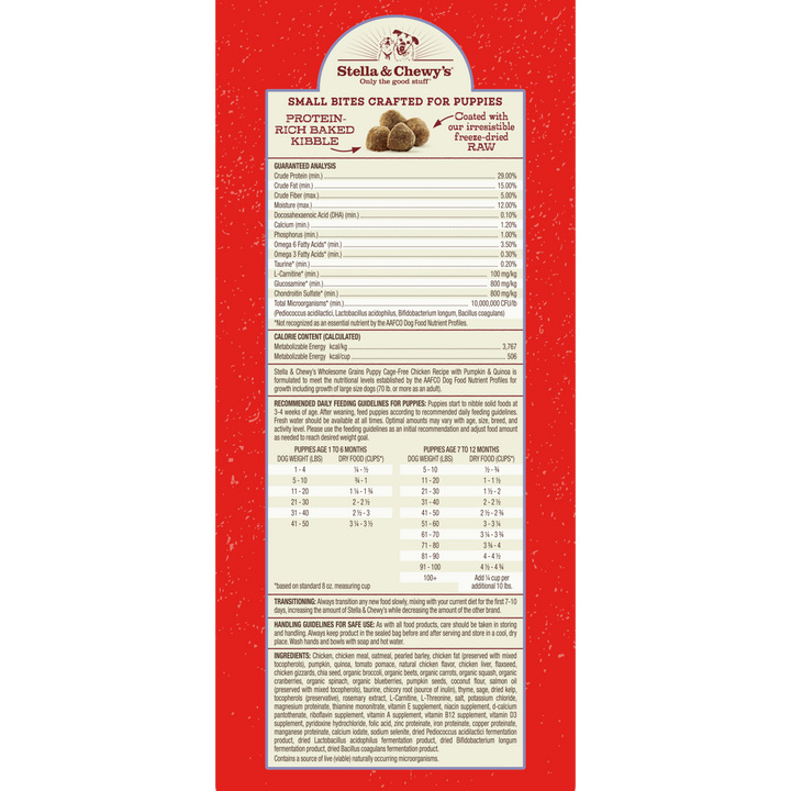 Kibble Raw Coated Wholesome Grains Puppy Chicken - 3.5 lb