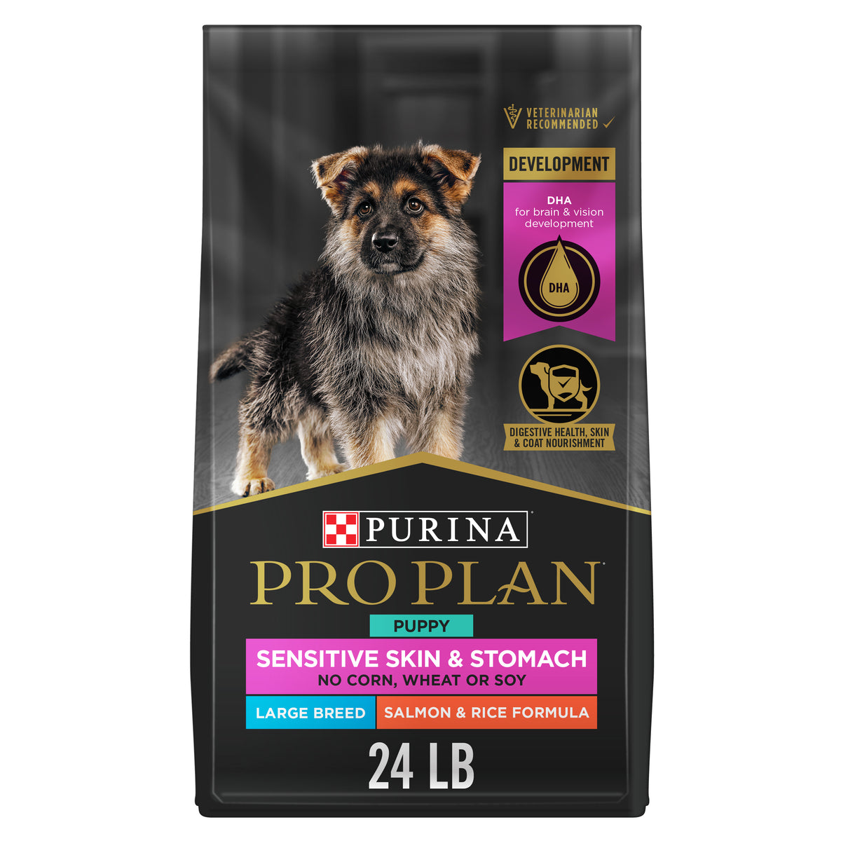 Pro Plan Large Breed Puppy Sensitive Skin and Stomach Salmon 24lb