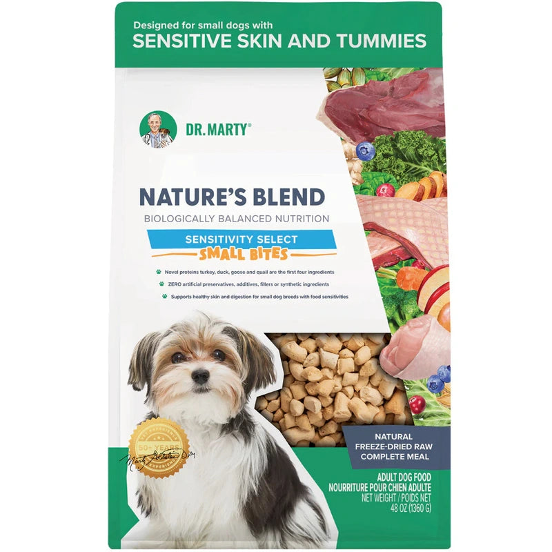 Dr Martys Sensitivity Select Small Bites Freeze Dried Dog 48 oz
