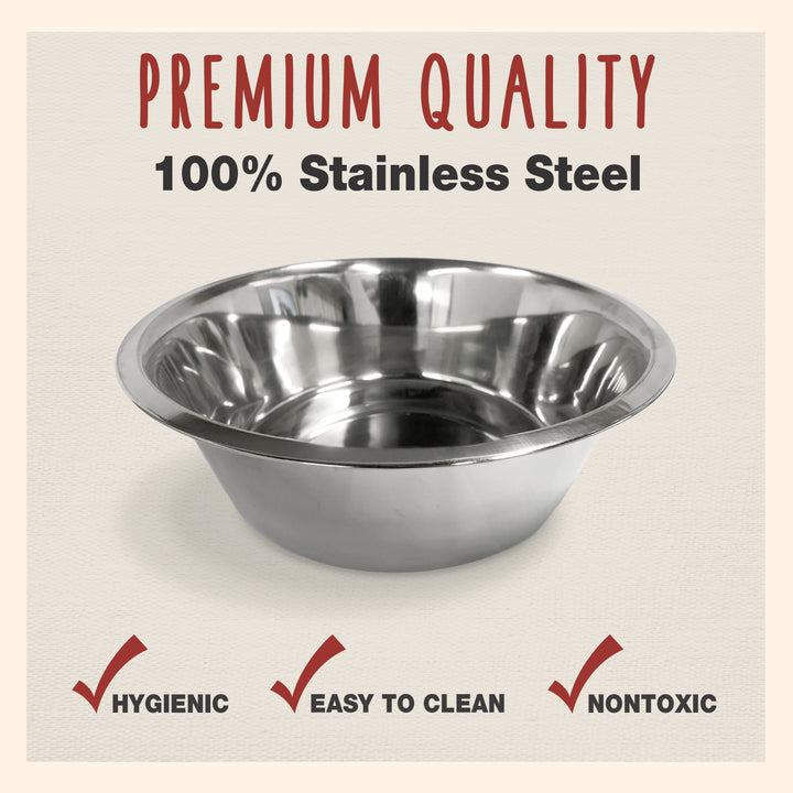 Cadet Pet Stainless Steel Bowls 3 Quart